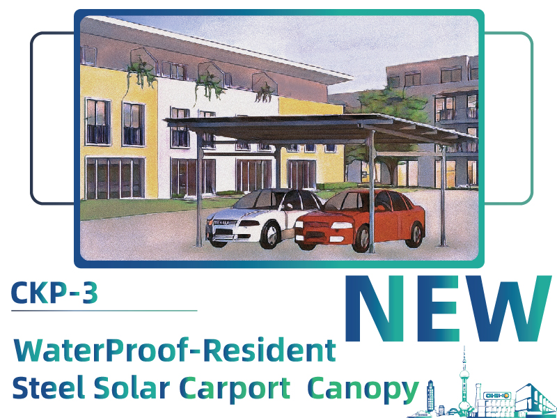 Vi presentiamo il futuro della vita sostenibile: CHIKO Solar: posto auto coperto impermeabile completo
