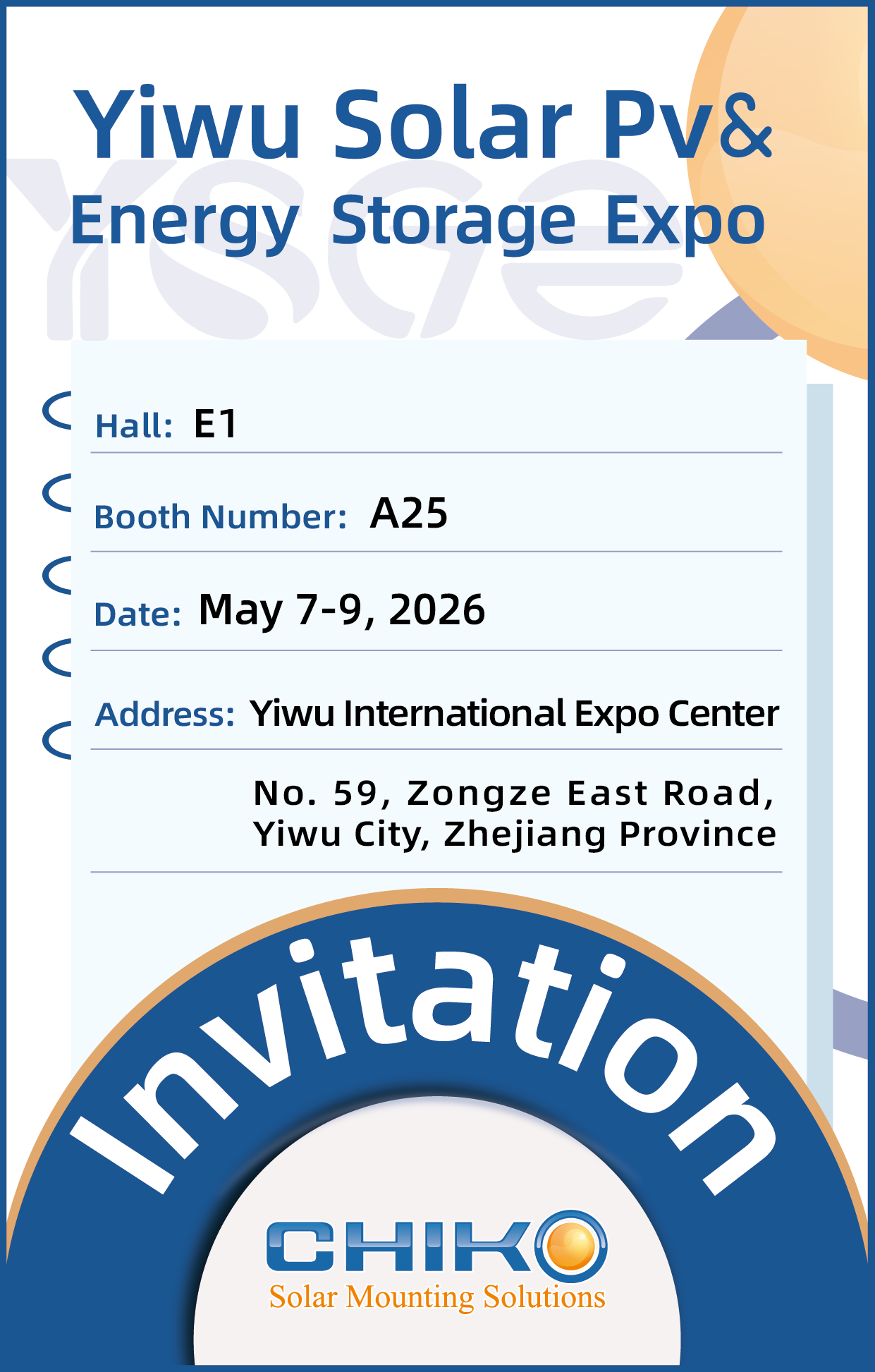 You Are Cordially Invited to the Solar Exhibition—Exploring the Future with Chiko Solar