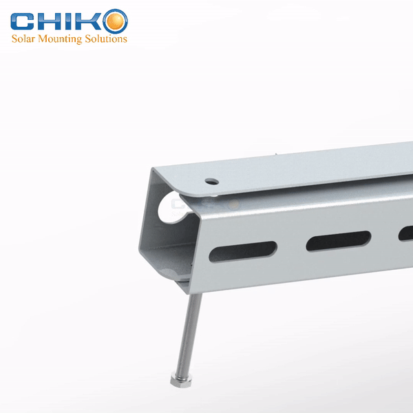Solor Mounting Balcony Mount - CHIKO Steel Balcony Installation GIF-2