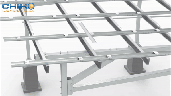 Four-Pillar Solar Carport Mounting System – Chiko Solar Provides You with a Sturdy and Efficient Green Carport Solution!