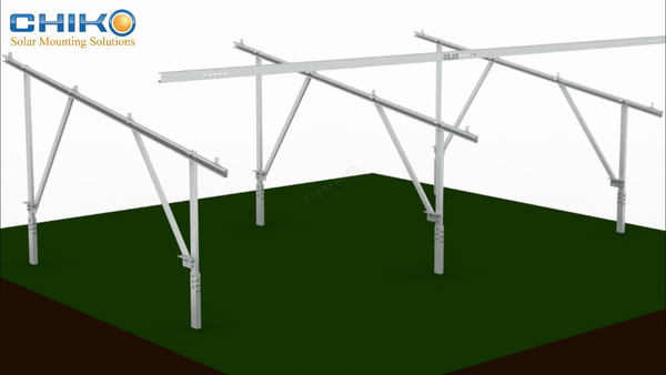 High Efficiency & Stability, Empowering a Green Future – Chiko Solar Pile-Driven Ground Mount System