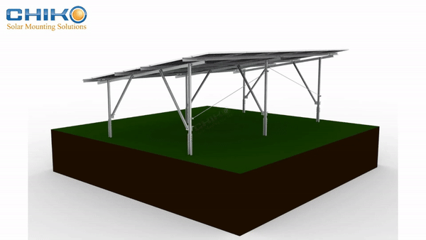 High Efficiency and Stability – The Preferred Choice for Ground-mounted Solar Mounting Systems: Chiko Solar Pile-driven System Ensures Long-term Power Plant Benefits