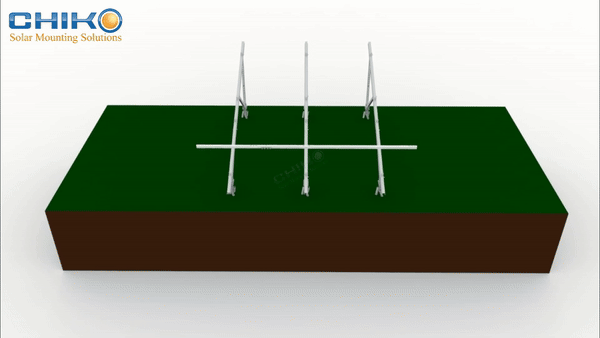 U-Shape Steel, Built for Any Ground—CHIKO Solar U2V Ground Mount