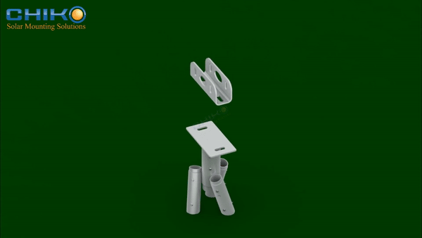 Chiko U2V Ground Mount Bracket – Exquisite Structure Safeguards PV Ground Power Stations