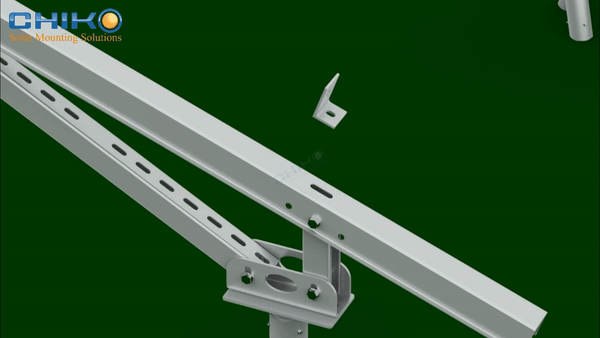 U-Shape Steel, Built for Any Ground—CHIKO Solar U2V Ground Mount