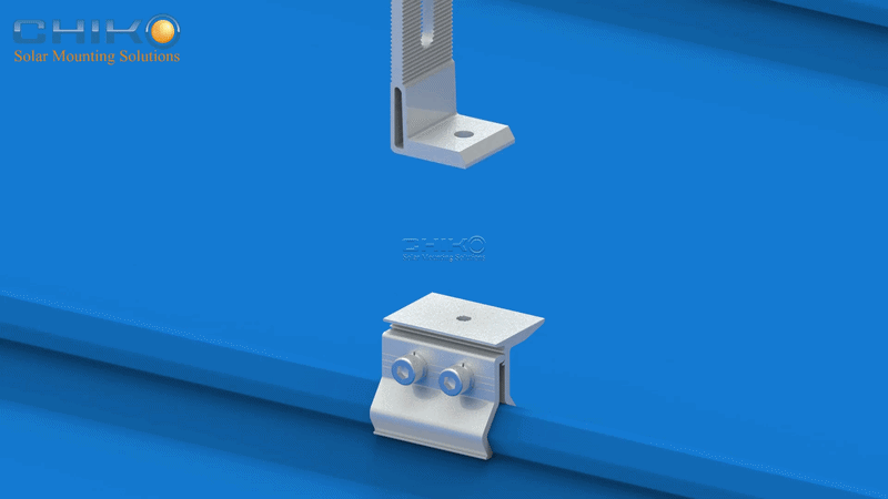 No Drilling & High Stability — Chiko Color Steel Clamp & L-Foot Fittings